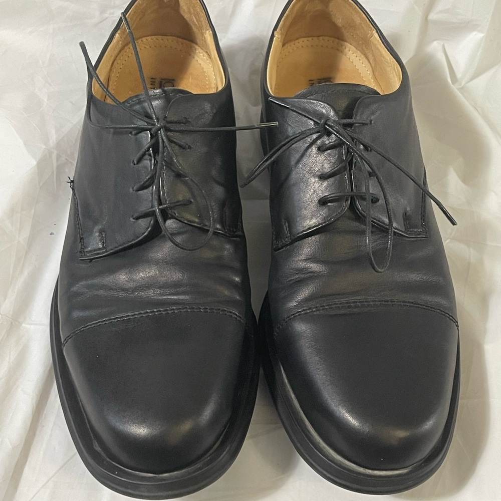Joseph & Feiss Oxford Dress Shoes Black Leather Lace-Up Cap Toe Men's Size 9 M - Picture 2 of 6